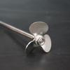 1 stuks DIA 40/50/60/70/80/100/120 mm 304 Roestvrij Staal Driebladige Roerpeddel Laboratorium 30 Graden Hoek Roerblad