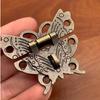 5Pcs Wooden Jewelry Box Case Lock Pad Chest Lock For Box Accessories Retro Vintage Butterfly Latch Hasp