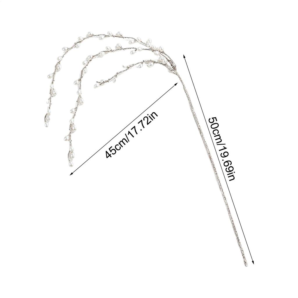 Christmas Tree Branches Stem Branches Glitter Garland Christmas Picks For Crafts For Indoor Holiday Winter Fall Mantle Outdoor