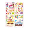 Electrostatic Window Stickers for Kids Birthday Party, Reusable Static Cling Decoration for Windows Shop Glass Cake Store Display Scene Decor