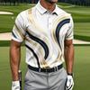 Camisa Polo Masculina de Manga Curta, Top Casual Slim Fit para Uso Diário