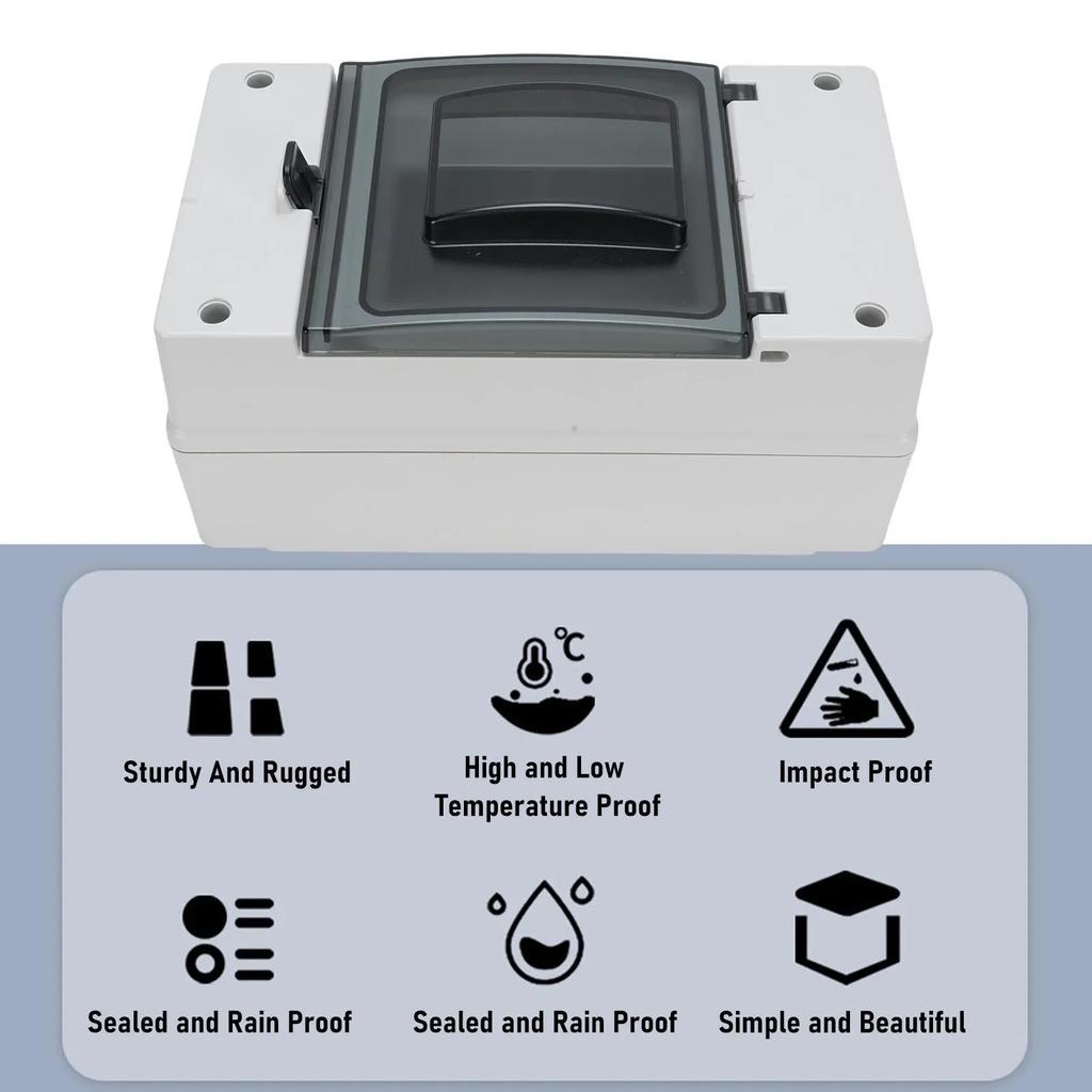 DC Sicherungskasten IP66 Regendicht Kunststoff Außenverteilerkasten für MCCB Solarbatterieschalter