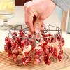 Air Fryer Skewer Stand Stainless Steel Detachable Vertical Skewers Holder for Grilling Home Kitchen Kabobs Barbecue Accessories
