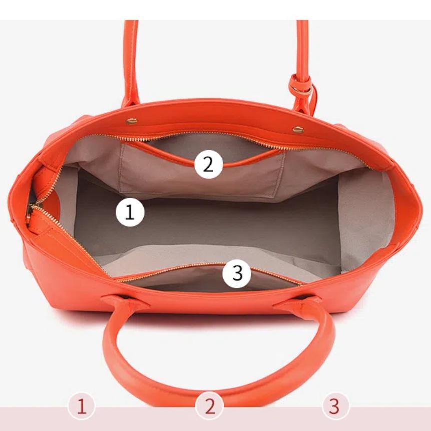 Handtasche mit großer Kapazität Modemarke Damen High-End Reisetasche Luxus Designer Neu PU-Leder Tote mit kleiner Tasche