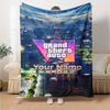 Gta Customize Your Name Blanket Cozy Customizable Blanket Comfortable Suitable for Chair Office Seaside Bed Ideal for All Seasons