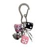 Keychain Pendant Dice Charm Lightweight Portable Acrylic Keychain Phone Bag Keyring Smooth Surface Keychain