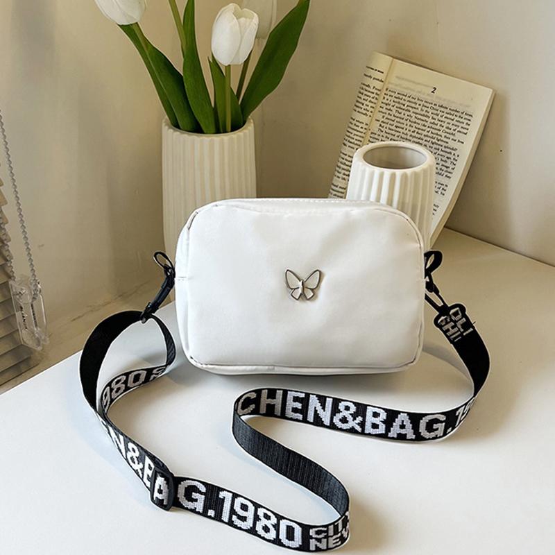 

Сумка через плече Міцна нейлонова сумка через плече з широким поясом Сумка через плече Повсякденна маленька квадратна сумка