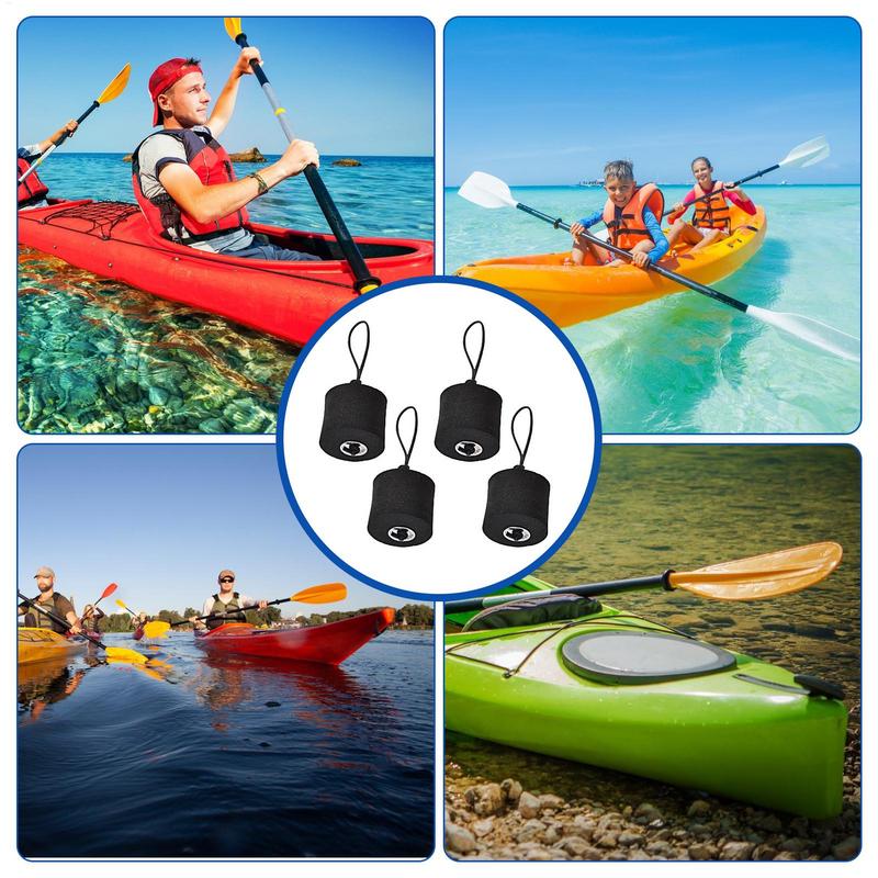 Kayak Scupper Plug 4 Pieces Drain Holes Stopper With Lanyard EVA Holes Stopper Bung For Boat Water Control In Canoe Dinghy