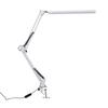 LED Swing Arm Desk Lamp Eye Care Foldable   Three Color Temperatures Clamp Desk Lamp for   White