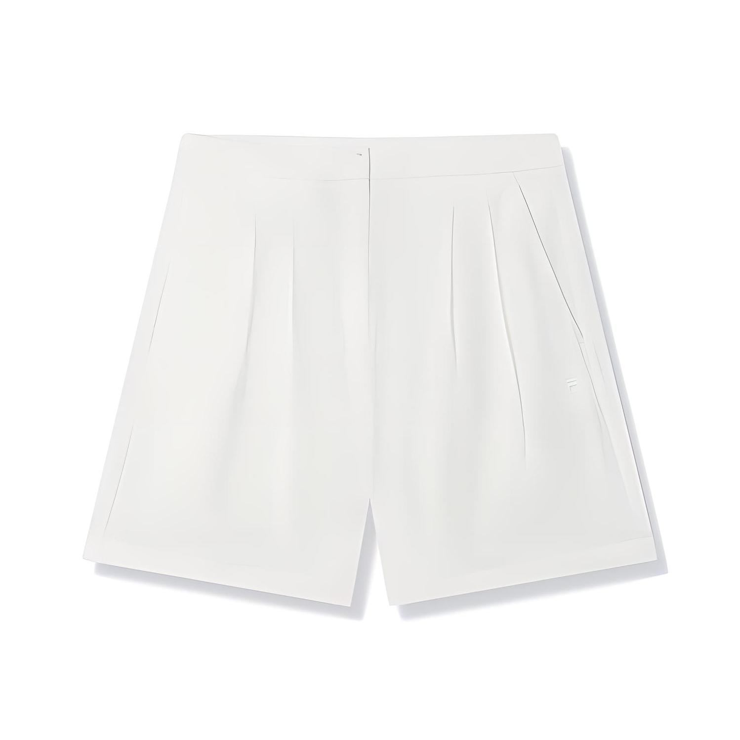 

Fila Белая серия Комфортные Универсальные Охлаждающий эффект Дизайн с логотипом Дышащие Свободные Со средней посадкой Шорты-капри Повседневные женские шорты F11W523803F-WT L