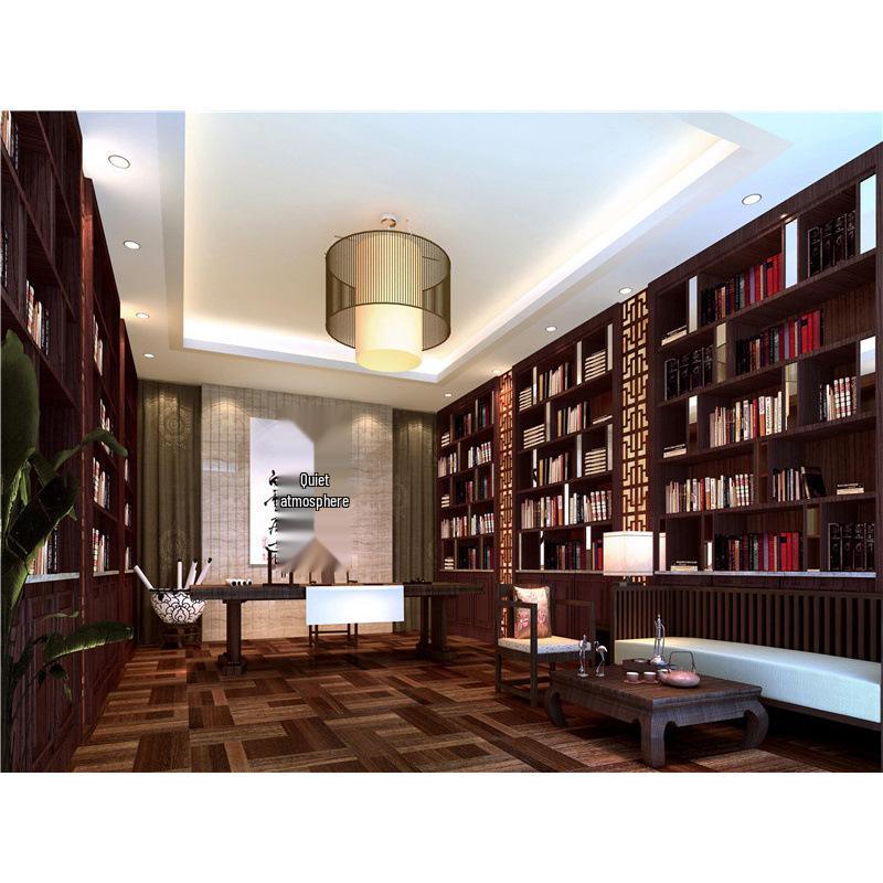 High-Definition Douyin-Moderator-Hintergrund: Bücherregal Bürodeko