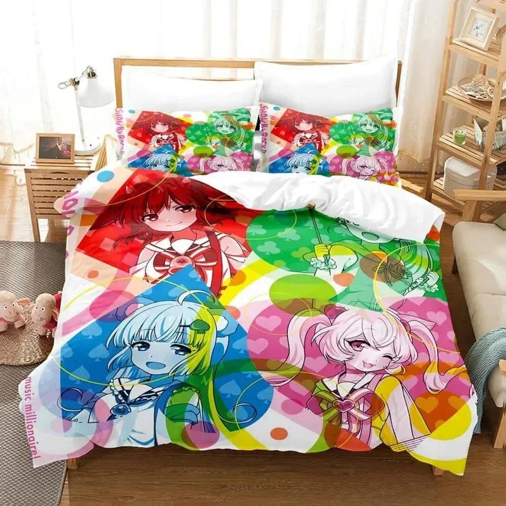 Anime Parure De Lit Bed Show By Rock! Bedding Set Single Twin Full Queen King Size Bed Set Adult Kid Bedroom Duvet Cover Sets