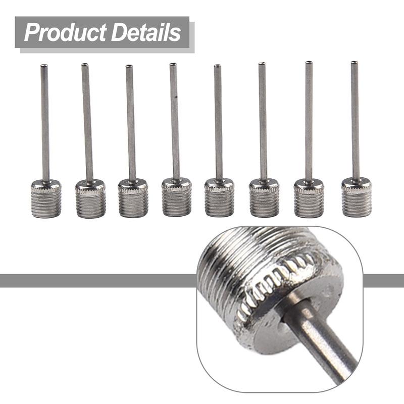 100 PCS Sport Ball Inflating Pump Needle Pump Adapter Basketball Valve Pump Stainless Steel Pump Pin Bicycle Spare Parts