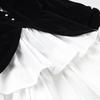Spring 2025 Women's High-Waisted Lace-Up Two-Piece Irregular Long-Sleeve Dress