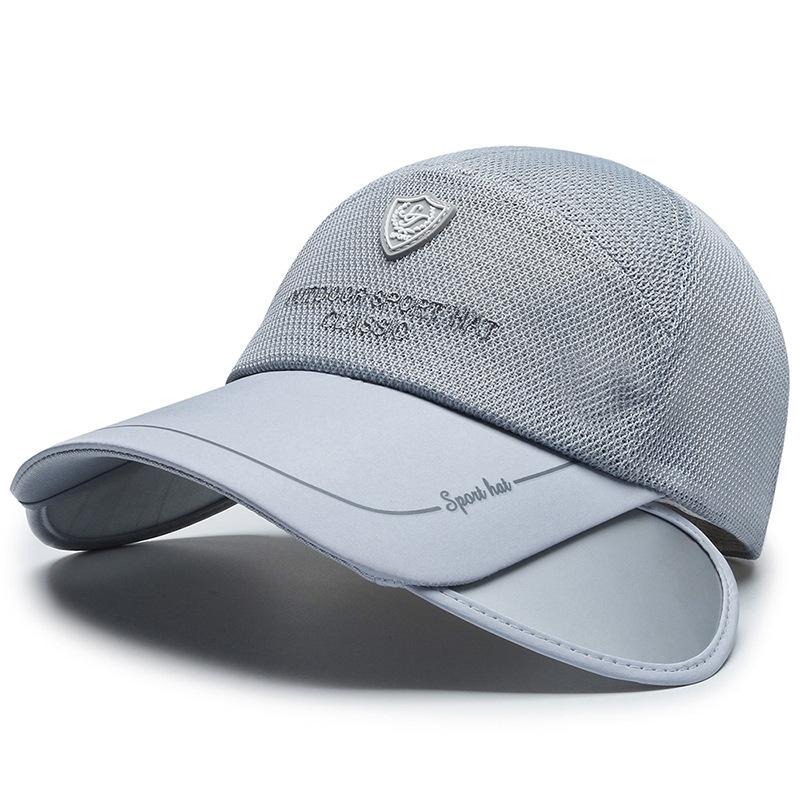 Mesh Baseball Cap with Adjustable Brim - UV Protection Breathable Unisex Outdoor Sport Hat, Classic Embroidery & Multiple Colors