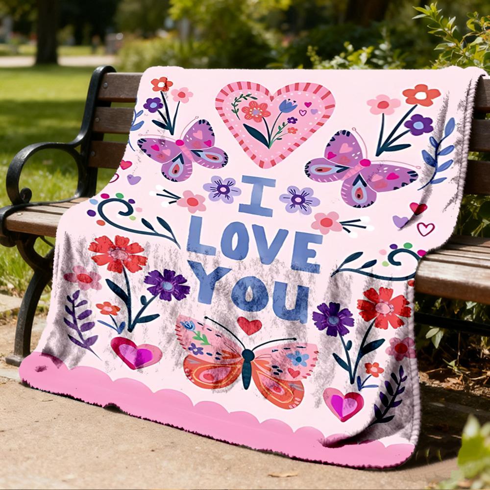 1pc Cat Christmas Outdoor Personalized Flannel Blanket, Soft, Lightweight Personalized Flannel Blanket, Digital Printing,