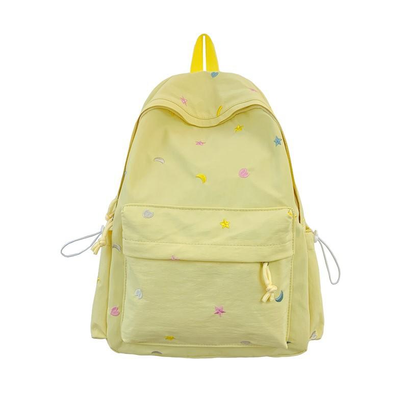 2025 Korean version schoolbag ins niche girl backpack stars cute backpack junior high school student schoolbag female