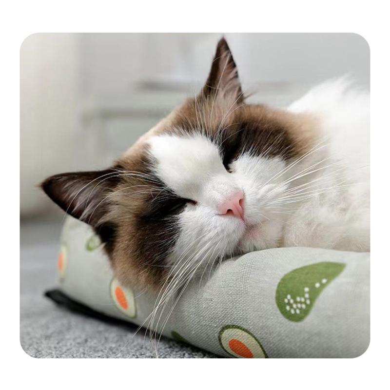40x30cm Summer Dog and Cat Ice Mat Cool Rattan Mat Cooling and Wear-resistant Mat Pet Supplies Cat Bed Dogs Bed Cats Home