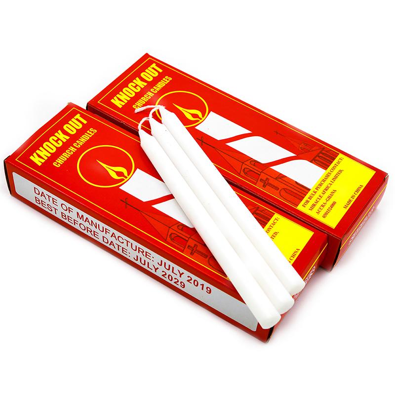 Factory Price Bright Online Prayer Orthodox Church Candles D6cm*H20cm белый