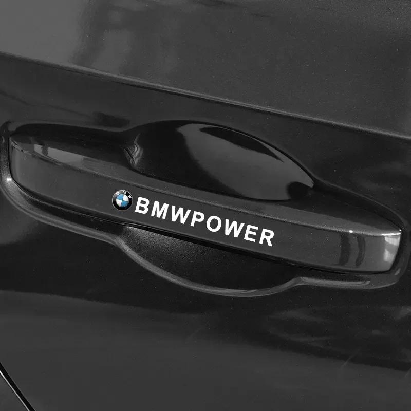 2025 Hot For BMW Car Styling Door Handle Stickers Tire Rear View Mirror Decals For BMW E34 E36 E60 E90 E46 E39 E70 F20 F30 X6 X1
