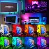 RGB LED strip with remote control, dimmable decorative lighting suitable for bedrooms, ceilings, and party atmospheres