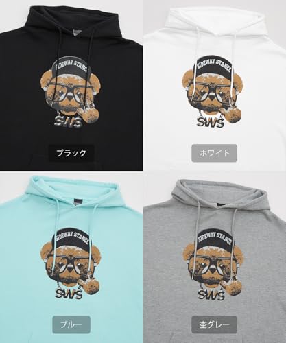 [IMPROVES] [SIDEWAYSTANCE] Cheese Bear Fleece Pullover Hoodie