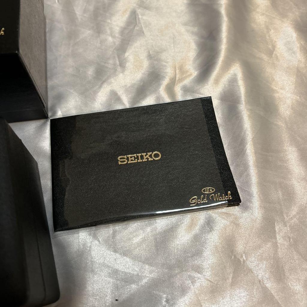 [USED] Seiko Gold Watch Wristwatch Empty Box