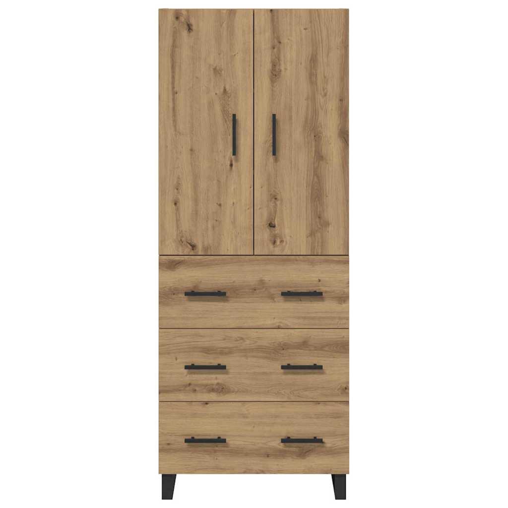 Highboard with Drawers 2 pcs Artisan Oak 69.5 x 34 x 180 cm