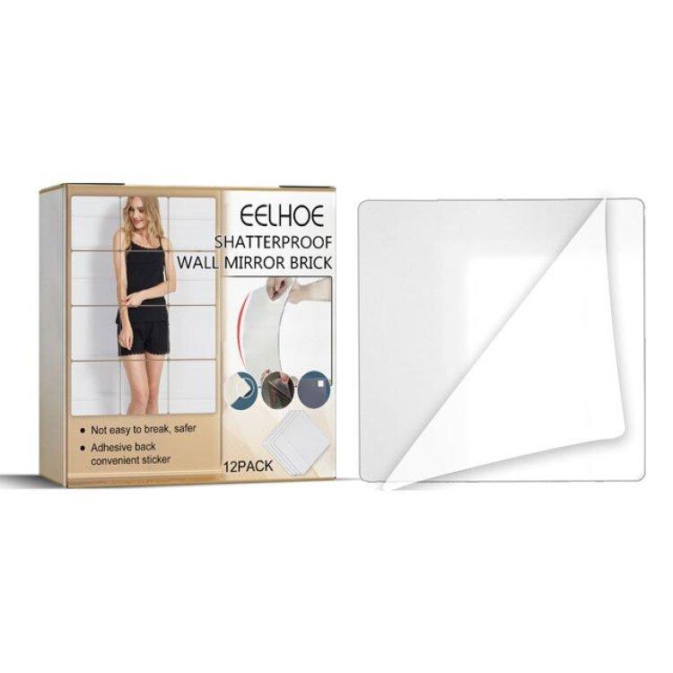 Противоосколочное настенное зеркало пэчворк наклейка на стену самоклеящаяся зеркало для комнаты в общежитии полноростовое зеркало с защитой от падения настенные наклейки