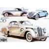 Framed Western Antique Car Poster for Bedroom or Bar Décor