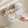 Wall Mounted Kitchen Sink Drain Rack Punch Free Suction Cup Sponge Holder  For Home Bathroom