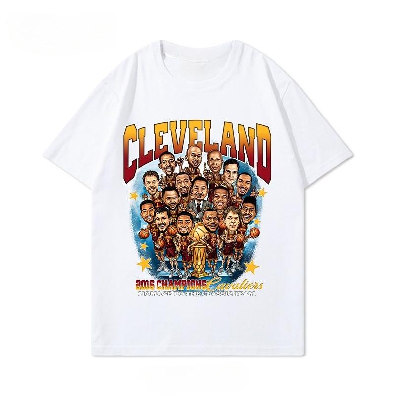 Летняя футболка с короткими рукавами в американском стиле в стиле ретро, баскетбольная спортивная трендовая футболка свободного покроя из чистого хлопка для мужчин S белый