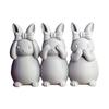 Easter Ornament, One-piece Molded Bunny Figure, 3D Printed Rabbit Design Decorative Figurine for Living Room Bedroom Holiday Decor