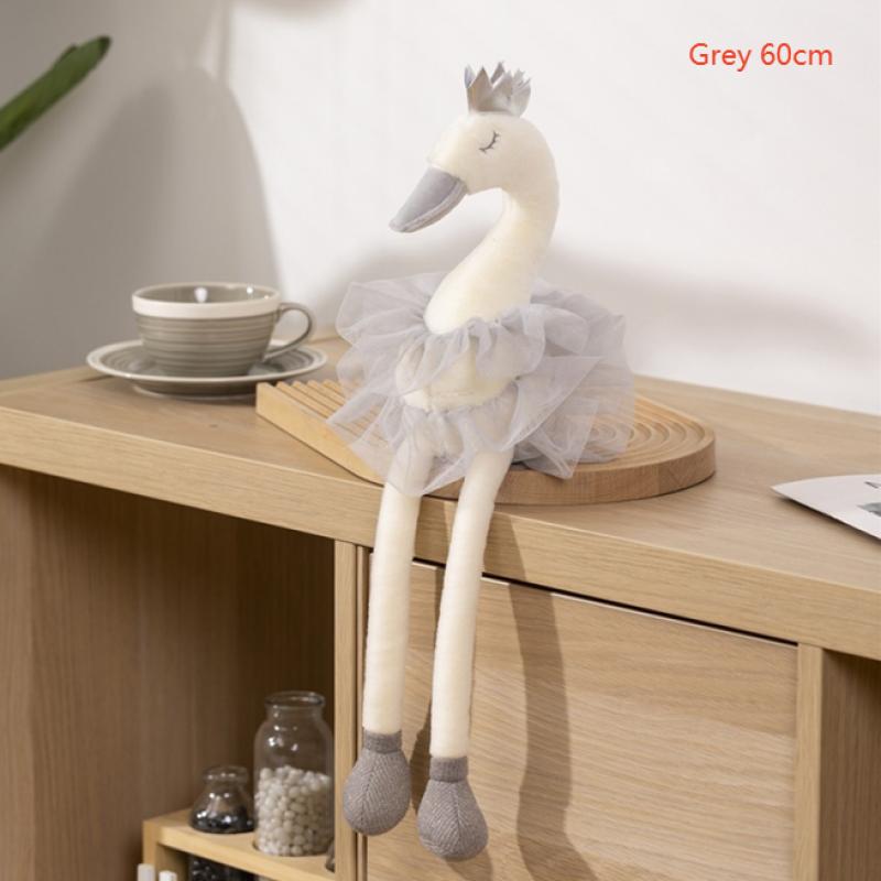 Cartoon Swan Plush Doll Cute Sweet Princess Crown Swan Plush Toy Stuffed Animal Doll Toys Lovely Soft Pillow Home Decoration