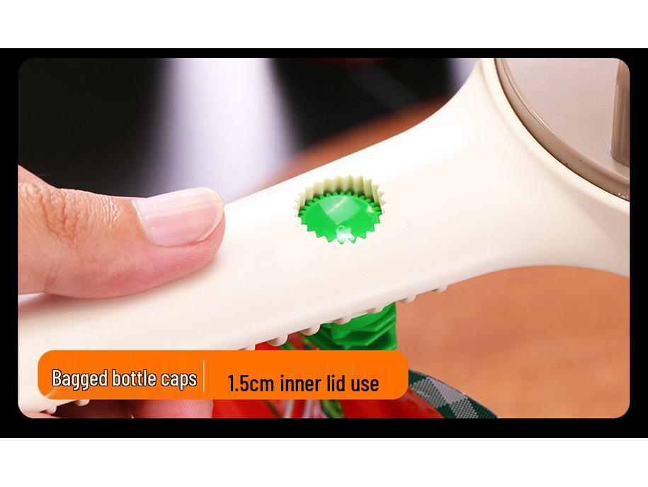 4-in-1 rutschfester multifunktionaler Flaschen- und Dosenöffner mit Deckel-Twister