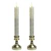 QBeau Electric Candles for Buddhist Altars, Set of 2, with Candlestick, LED Candles, Flameless, Safe and Secure