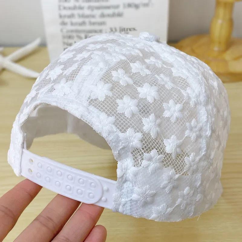 Fashion Baseball Cap Women's Summer Thin Mesh Breathable Lace Cap Sun Hat
