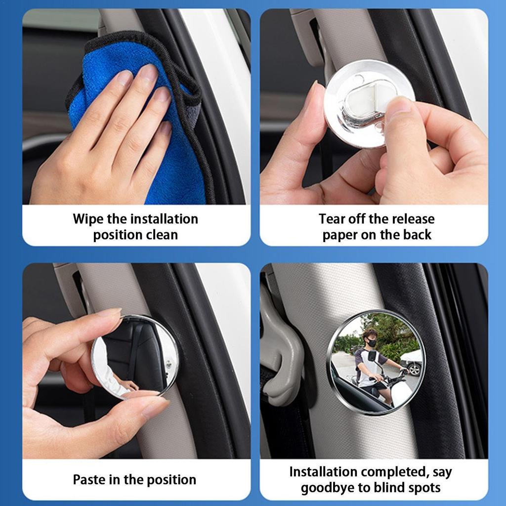Car Convex Mirror, Car Blind Spot Mirror | 2 Convex Mirror Blind Spot for