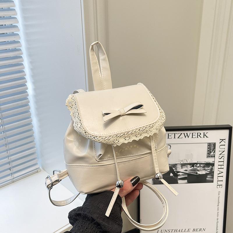 

Girls bag women s new summer retro fashion backpack niche high-end messenger bag белый