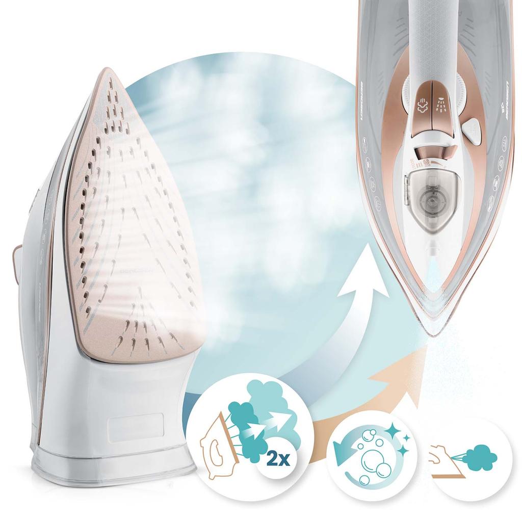 3000W Berdsen Bd-332 Steam Iron, Ceramic Coating, Vertical Operation