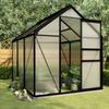 Day and Night - Day and Night Greenhouse with Anthracite Gray Aluminum Base Structure 3.61 M²