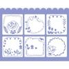 6 Stück/Set Textur-Schablonen zum Malen Schablonen zum Malen und Dekorieren Wellen-Blumen-Schmetterlings-Schablonenvorlagen Sch… Mehr
