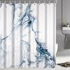Hampton Gradient Marble Waterproof Shower Curtain
