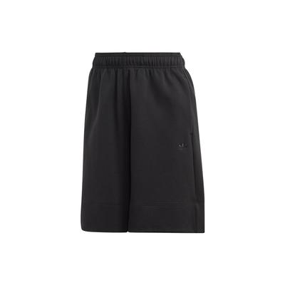 Originals Essentials Long Shorts Solid Logo Elastic Waist Straight Regular Sports Shorts Women Shorts Black IC5268