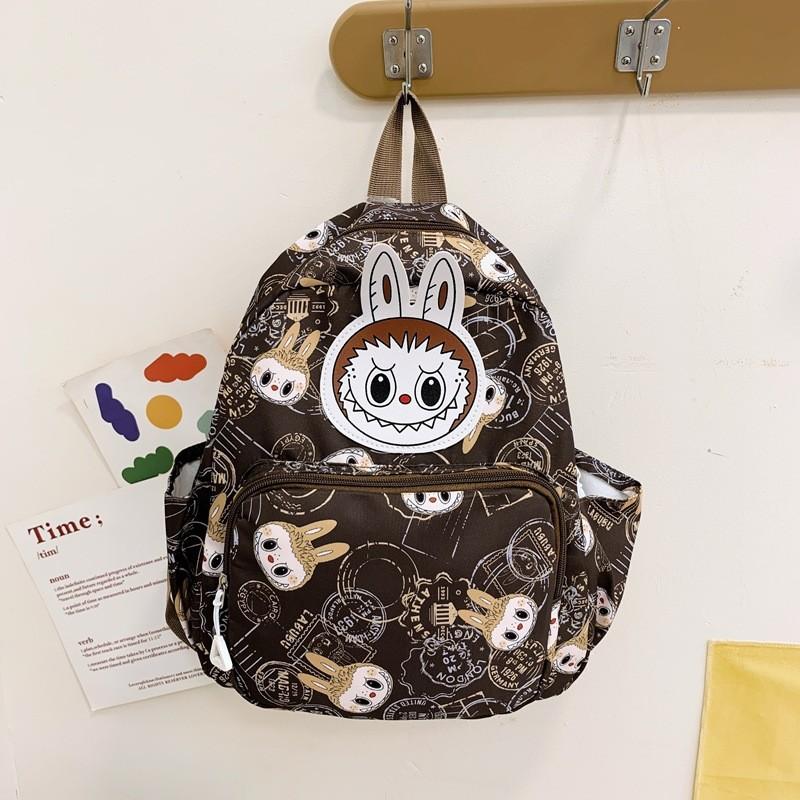 Cartoon Kids Dual Shoulder Backpack Large Capacity Print Schoolbag Students