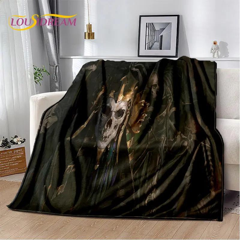 3D-Diablo-Game-Gamer-Cartoon-Decke aus weichem Plüsch, Flanelldecke, Überwurfdecke für Wohnzimmer, Schlafzimmer, Bett, Sofa, Picknickdecke, Kinder