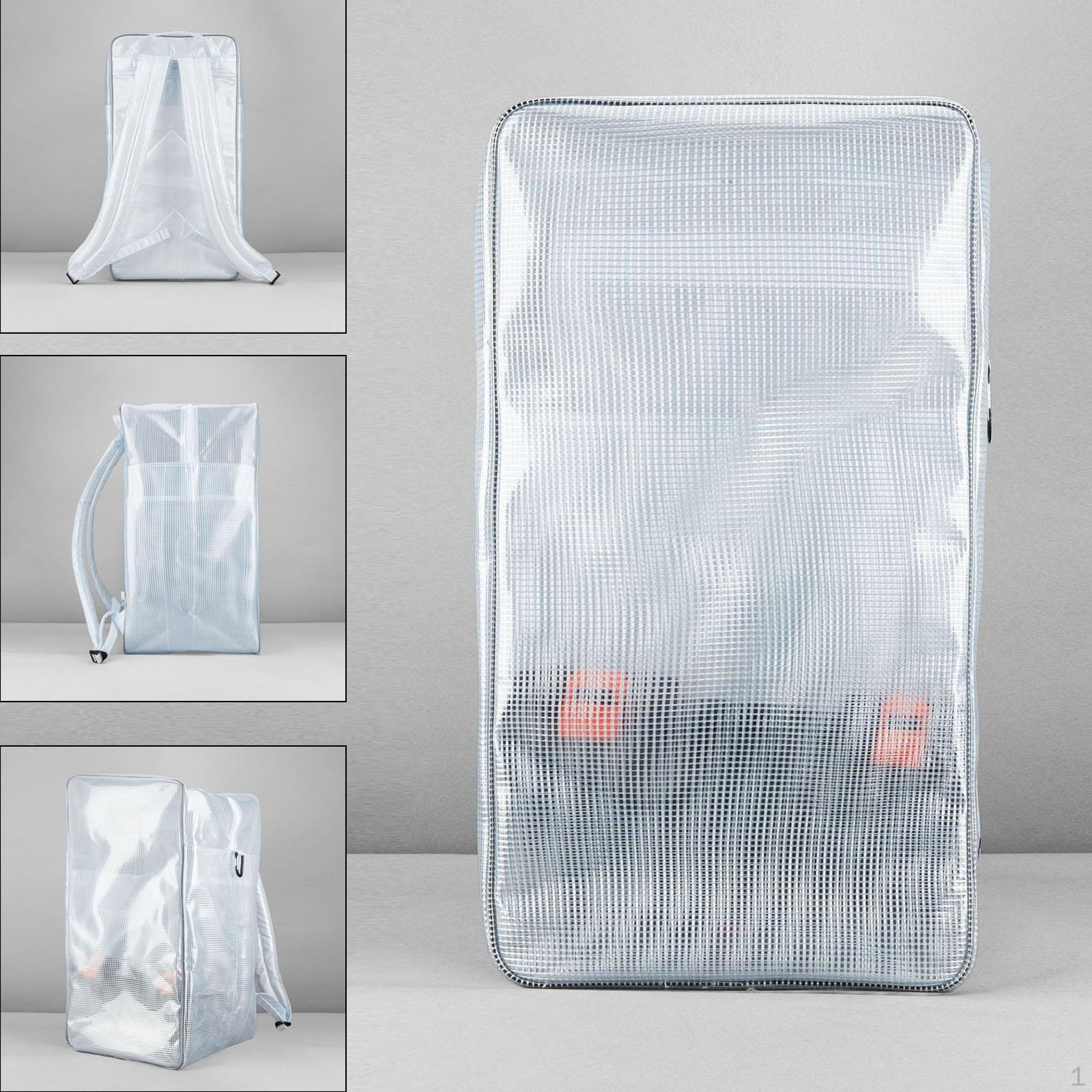 Cleanroom Tool Backpack Computer Pouch Storage Organizer Clear Anti Shoulder Bag for