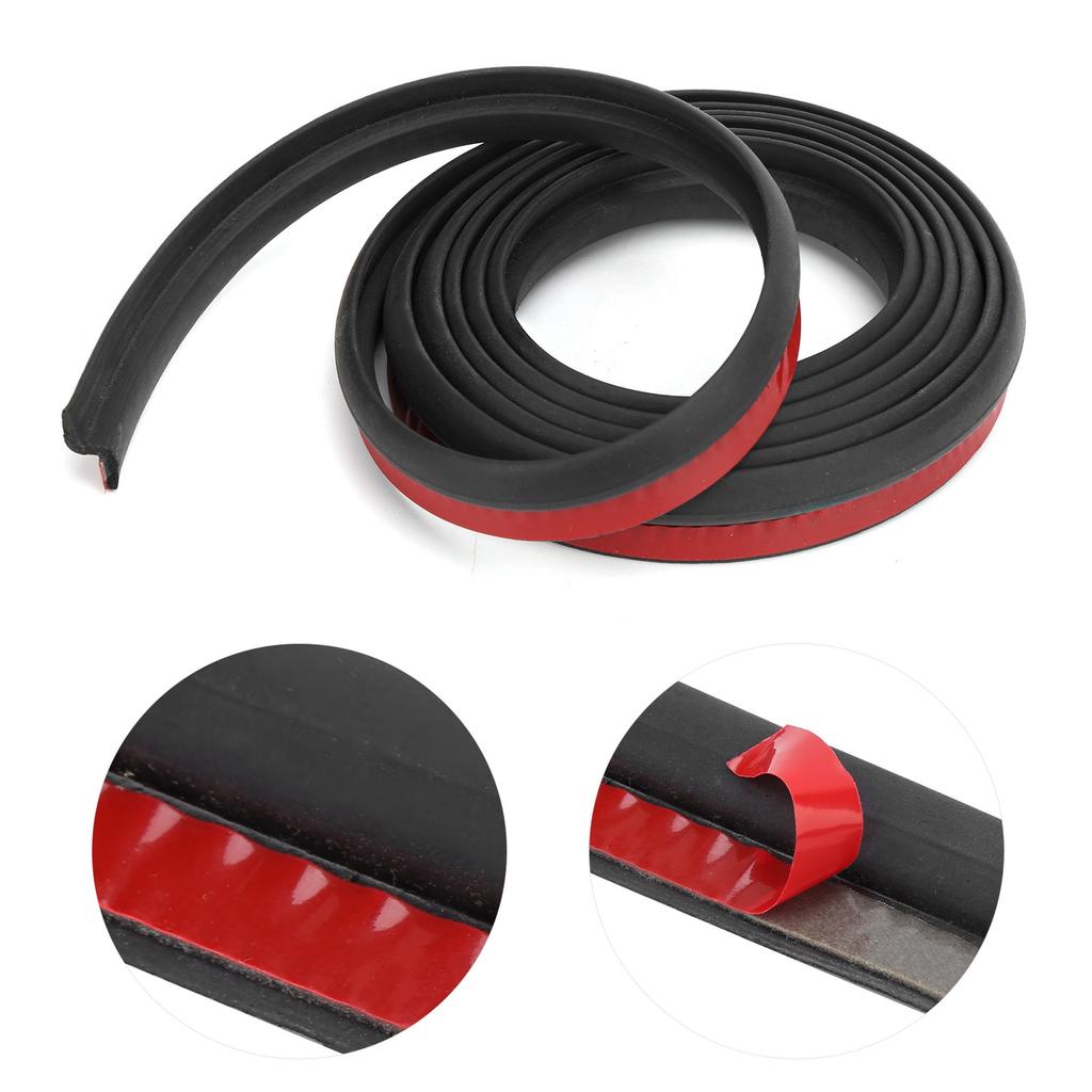 6.6ft Car Door Seal Strip Z shape EPDM Noise Insulation Weatherstrip Universal for Car