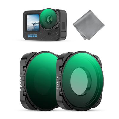 Konceptuální sada variabilních ND filtrů pro GoPro Vysoká propustnost Nano povrchová úprava Vodotěsný design pro dlouhé natáčení K&F ND2-32+ND32-512 13/12/11/10/9