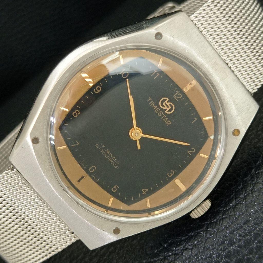 ВИНТАЖНЫЕ МУЖСКИЕ ЧАСЫ TIMESTAR ИНДИЙСКИЕ С РУЧНЫМ ЗАВОДОМ ОРИГИНАЛЬНЫЙ ЦИФЕРБЛАТ a706019-1